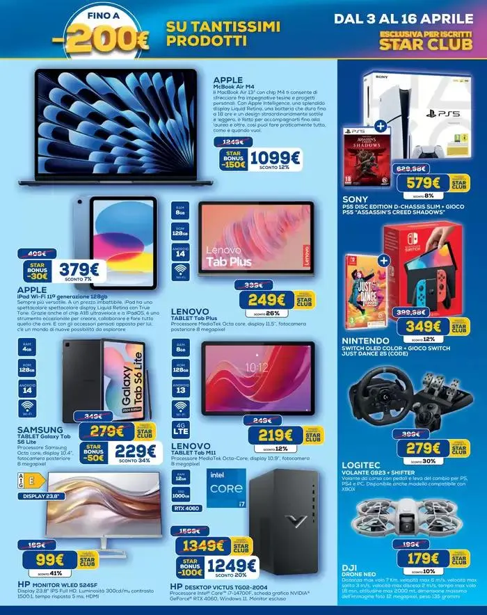 Star bonus -200€ da 3 aprile a 16 aprile di 2025 - Pagina del volantino 5