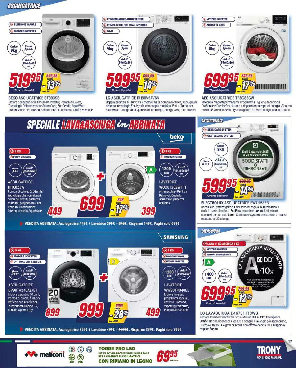 Trony - Palermo Volantino attuale da 27 dicembre a 17 gennaio di 2024 - Pagina del volantino 17