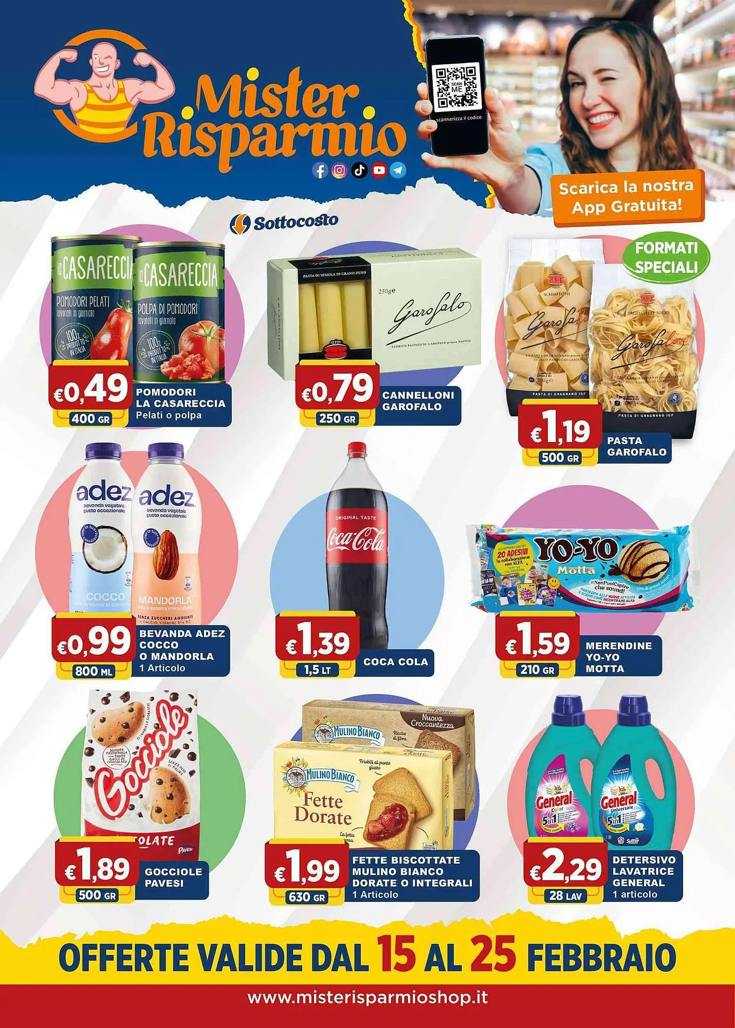 Volantino Mister Risparmio da 15 febbraio a 25 febbraio di 2024 - Pagina del volantino 1