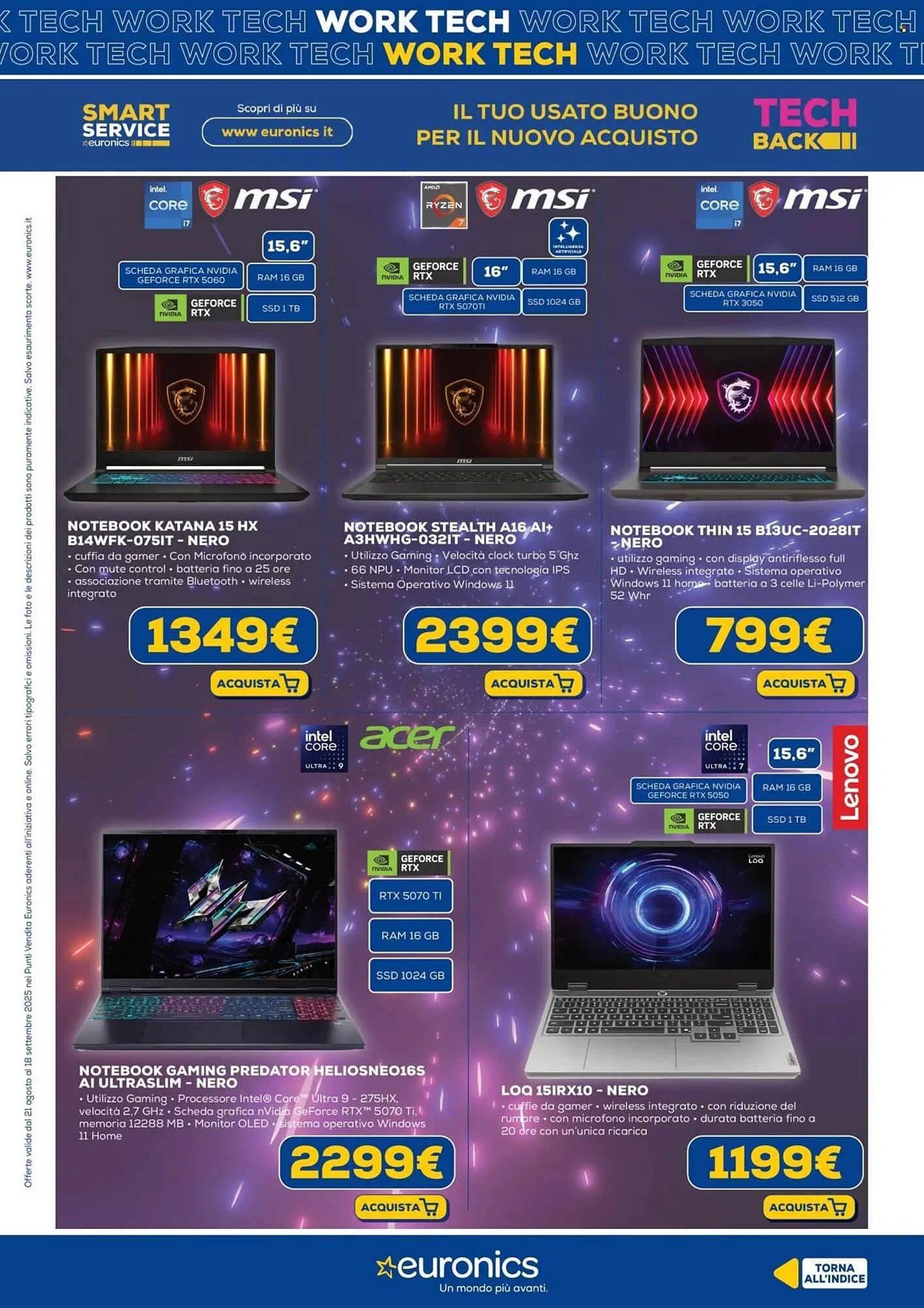Volantino Euronics da 21 agosto a 18 settembre di 2025 - Pagina del volantino 9