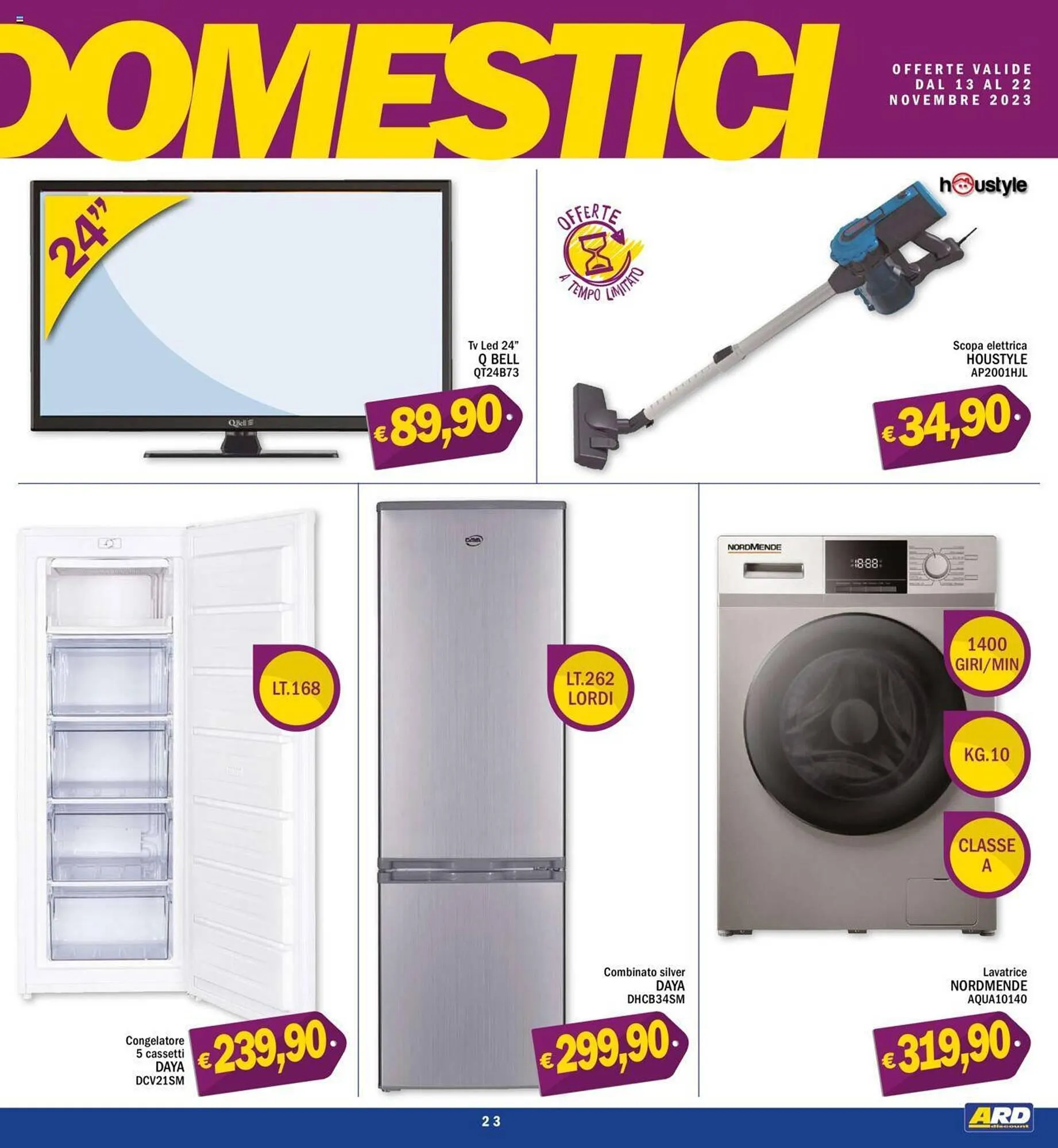 Volantino Ard Discount da 13 novembre a 22 novembre di 2023 - Pagina del volantino 23