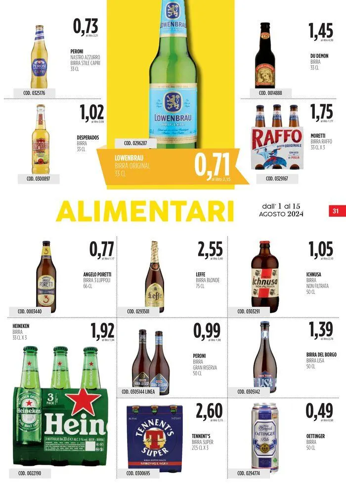 Carico Cash & Carry da 1 agosto a 15 agosto di 2024 - Pagina del volantino 31