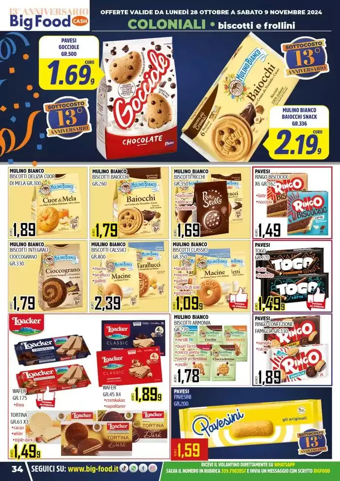 Festeggiamo il nostro 13 anniversario da 28 ottobre a 9 novembre di 2024 - Pagina del volantino 34