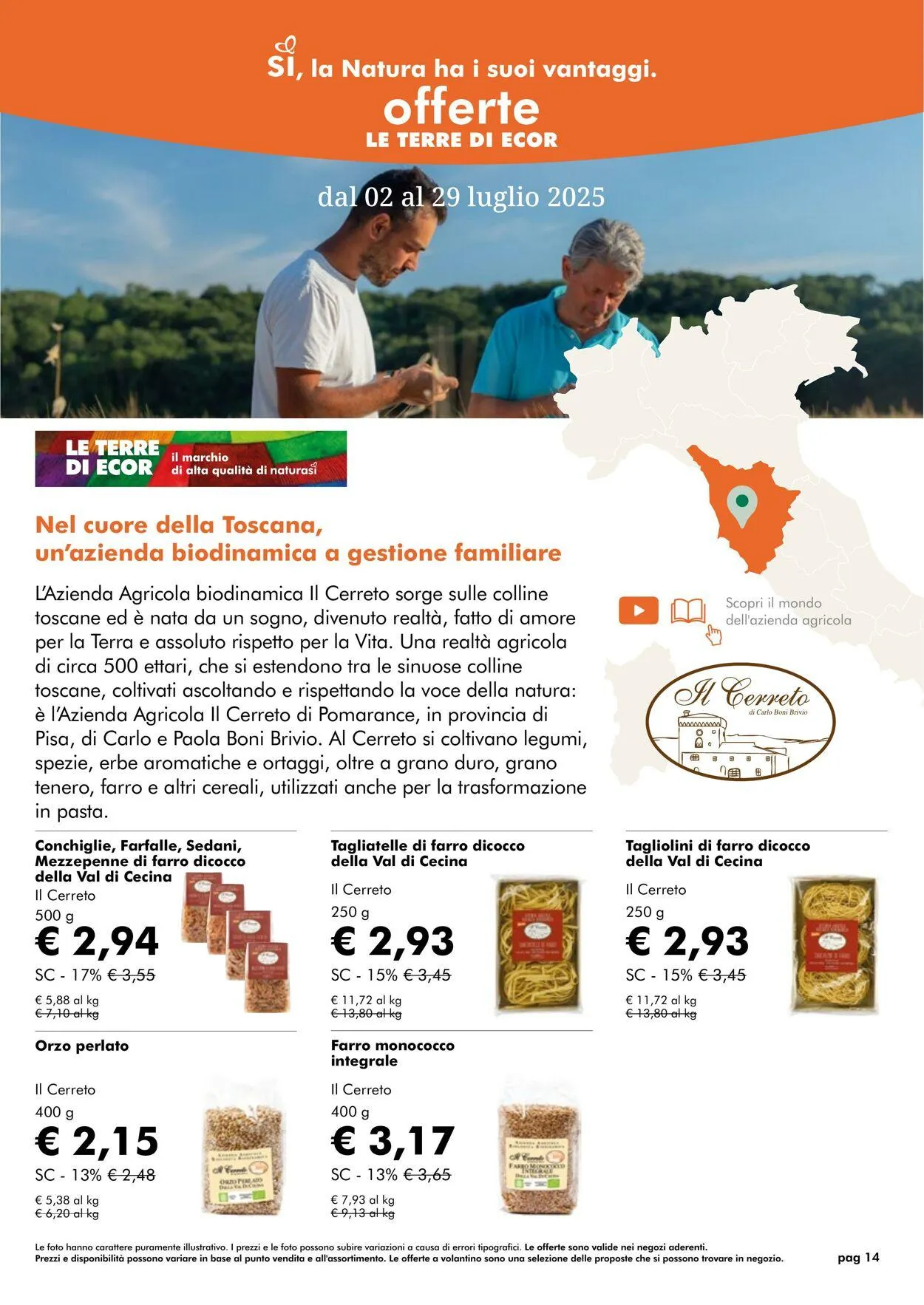 Natura Sì Volantino attuale da 1 luglio a 31 luglio di 2025 - Pagina del volantino 14