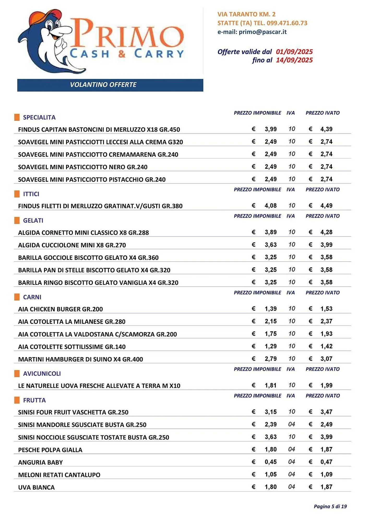 Volantino Gruppo Pascar da 1 settembre a 14 settembre di 2025 - Pagina del volantino 5
