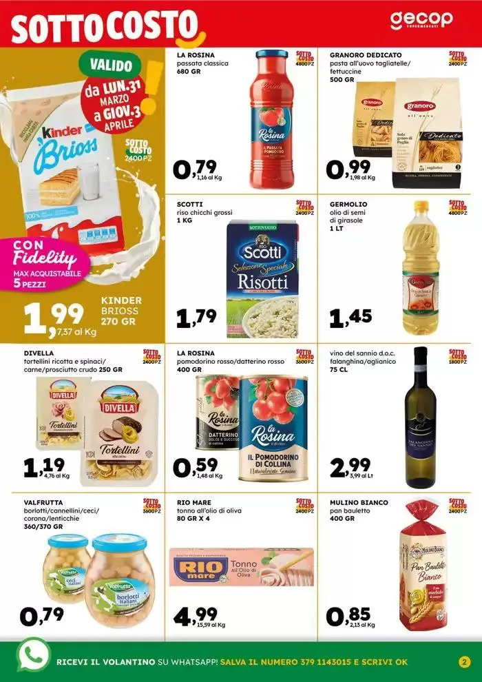 Sottocosto da 25 marzo a 6 aprile di 2025 - Pagina del volantino 2