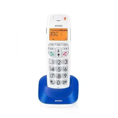 Brondi Bravo Bright Telefono DECT Identificatore di chiamata Blu