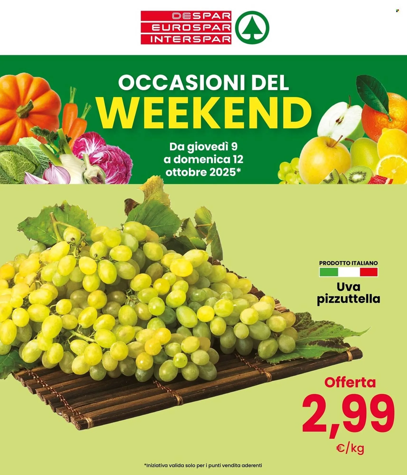 Volantino Despar da 9 ottobre a 12 ottobre di 2025 - Pagina del volantino 1