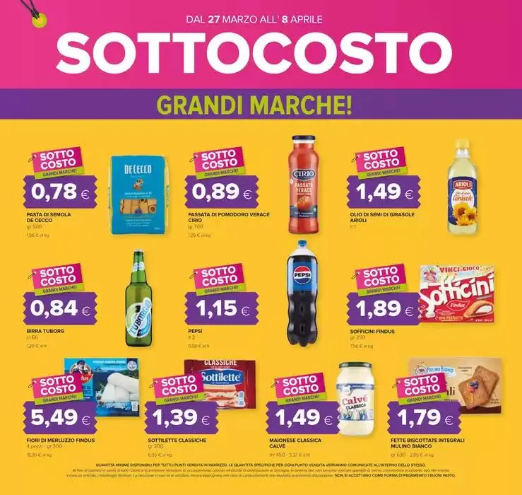 Sottocosto grandi marche da 27 marzo a 8 aprile di 2025 - Pagina del volantino 4