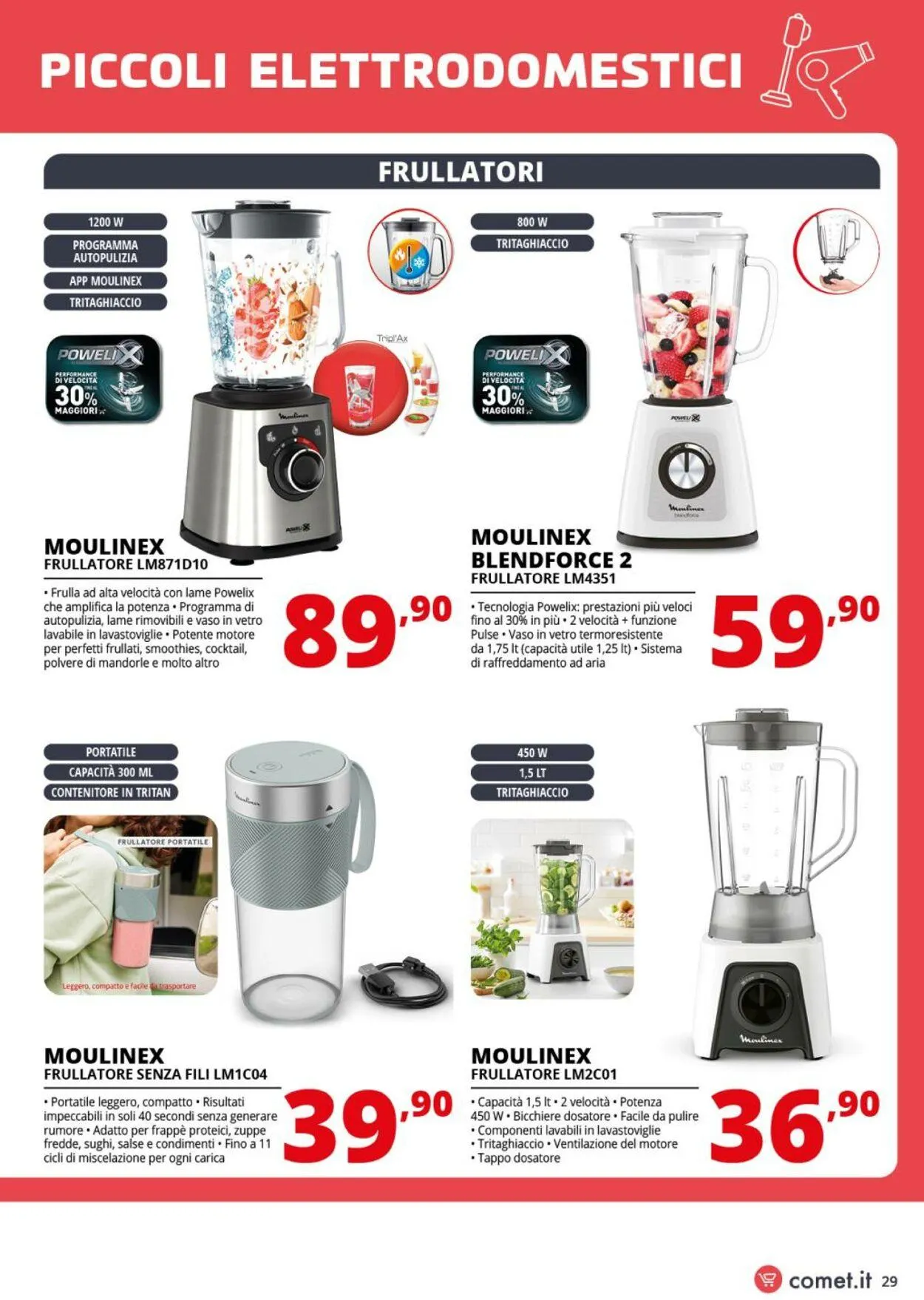 Comet Volantino attuale da 1 agosto a 20 agosto di 2025 - Pagina del volantino 29