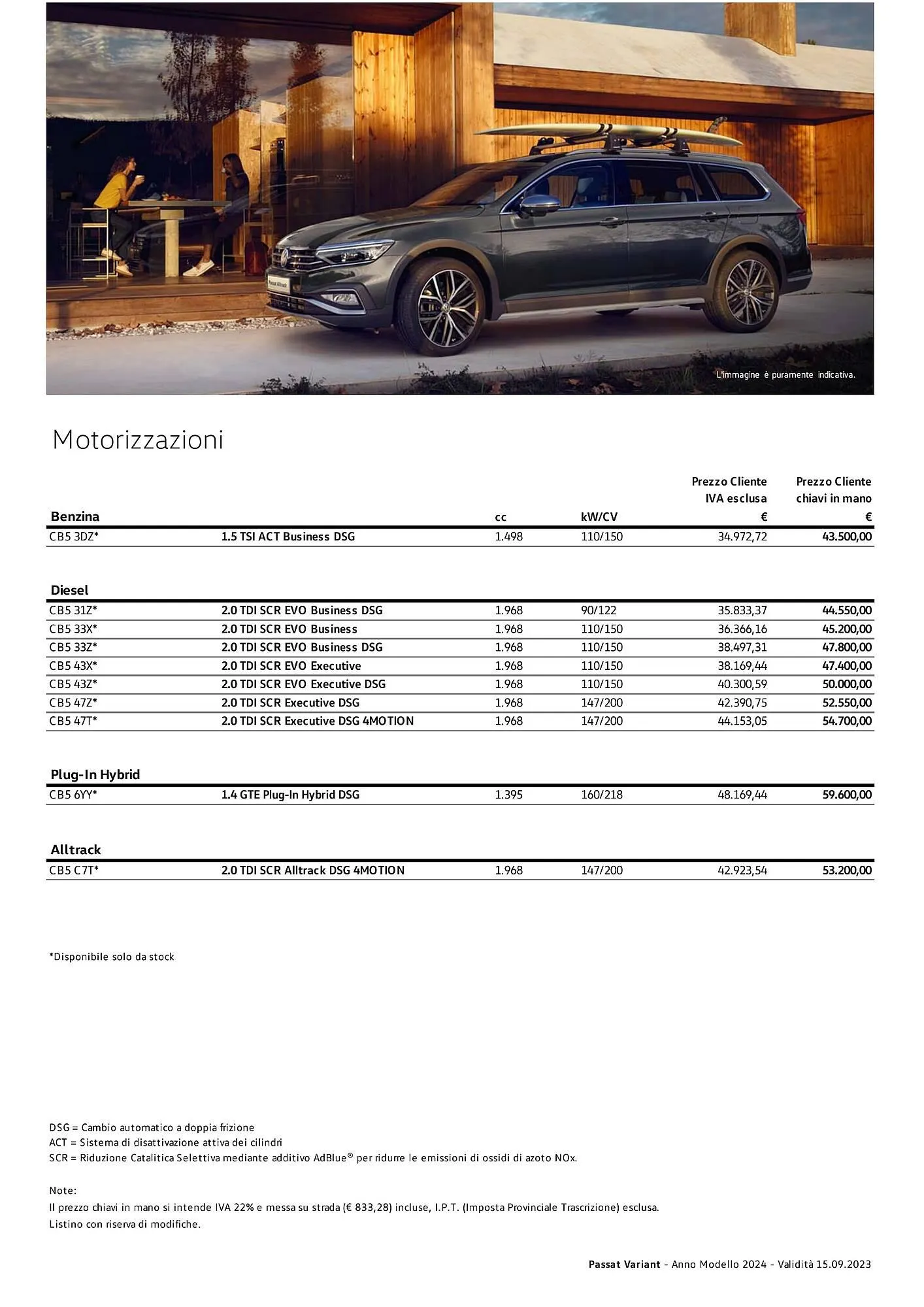 Volantino Volkswagen Passat Variant, Passat Variant GTE e Passat Alltrack da 3 gennaio a 4 gennaio di 2025 - Pagina del volantino 2