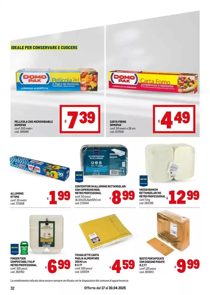 Offerte per Te -Area 5 da 22 aprile a 30 aprile di 2025 - Pagina del volantino 32