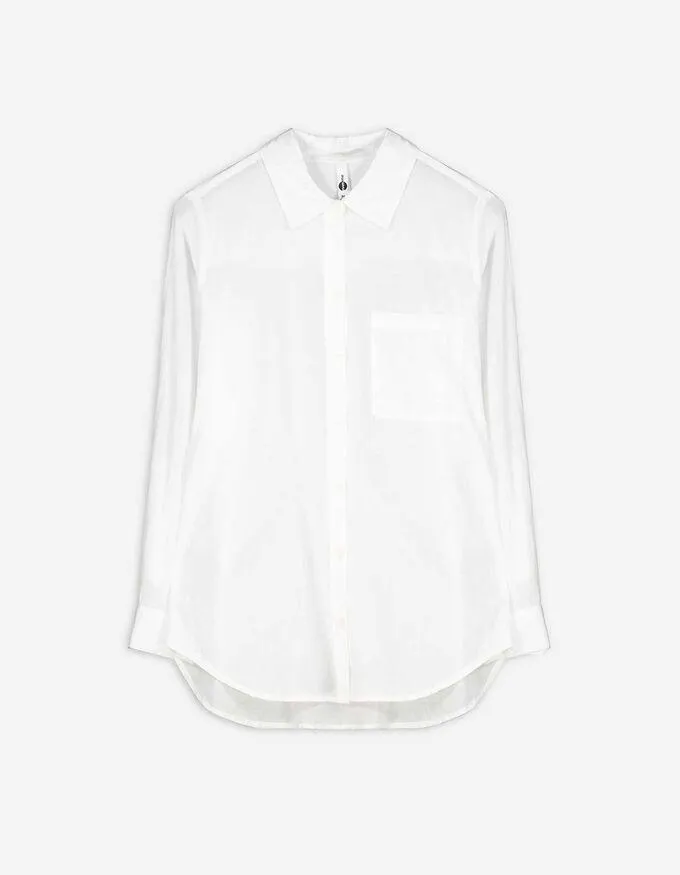 Camicia blusata - Cotone - bianco