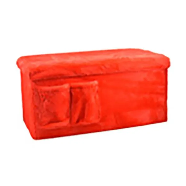 Panca Faux Fur C/Tasche 76x38cm Ros