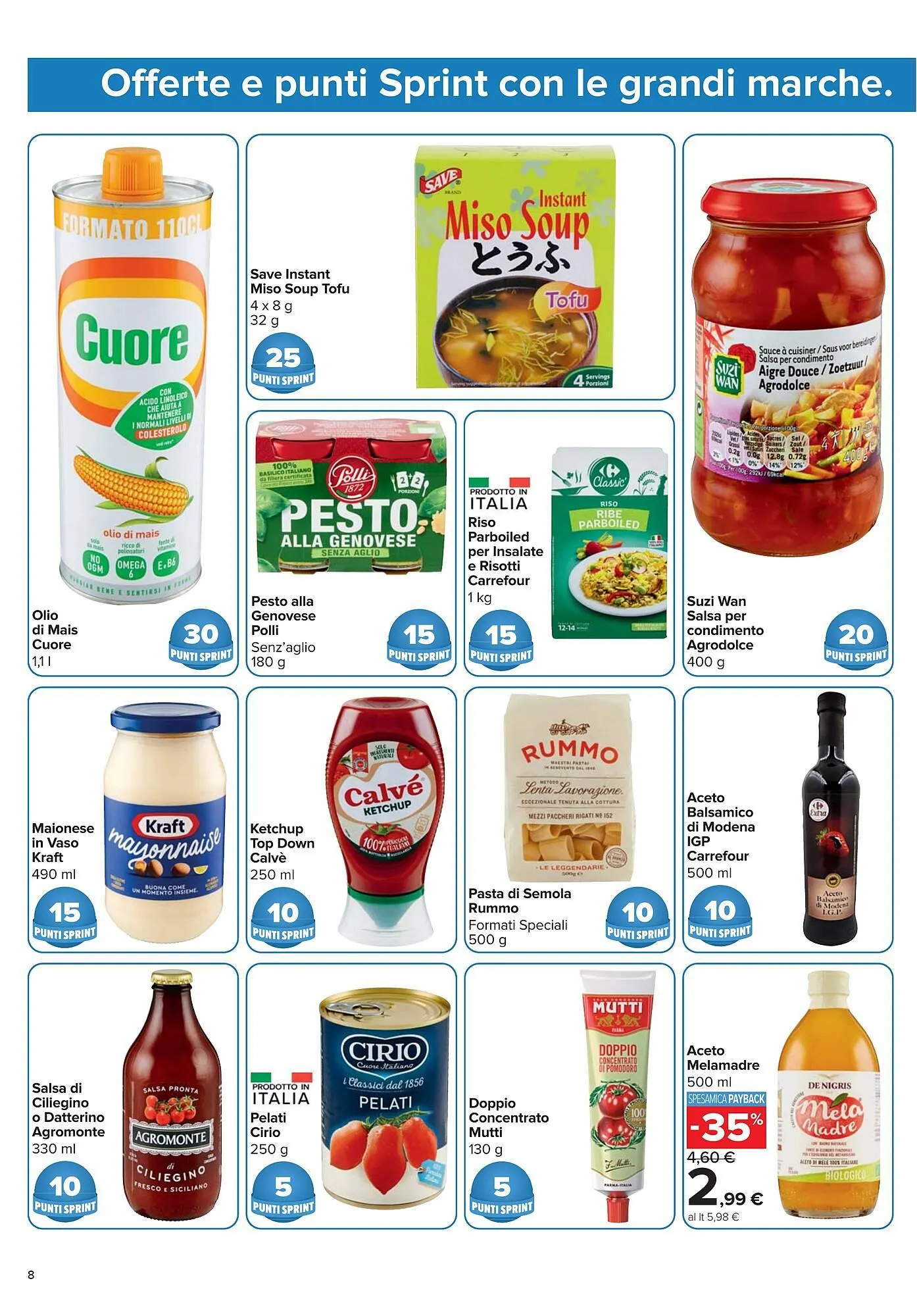 Volantino Carrefour Market da 4 novembre a 16 novembre di 2025 - Pagina del volantino 8