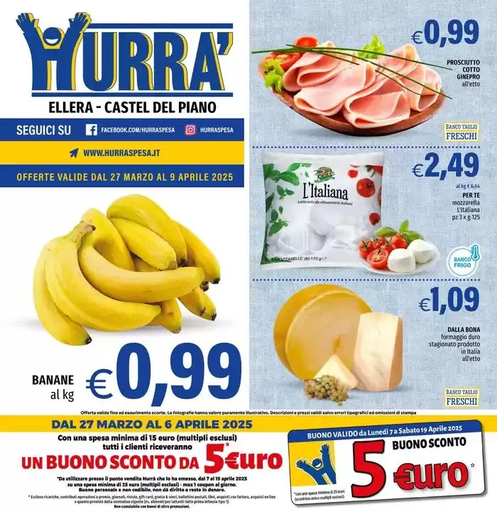 Catalogo Hurrà Discount da 27 marzo a 9 aprile di 2025 - Pagina del volantino 1