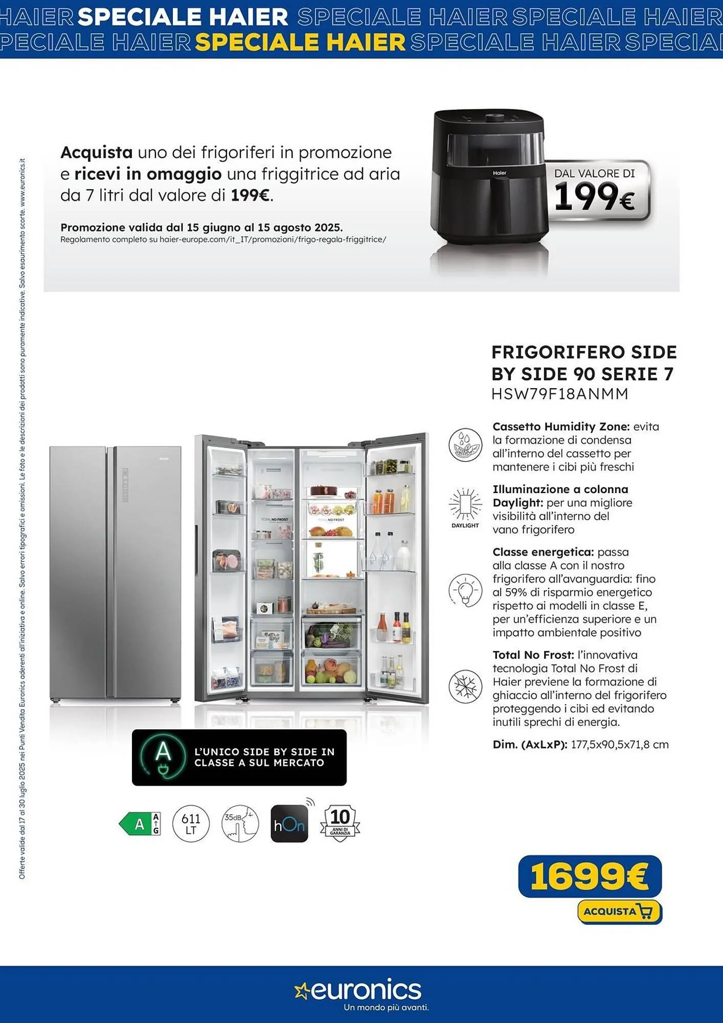 Volantino Euronics da 17 luglio a 30 luglio di 2025 - Pagina del volantino 3