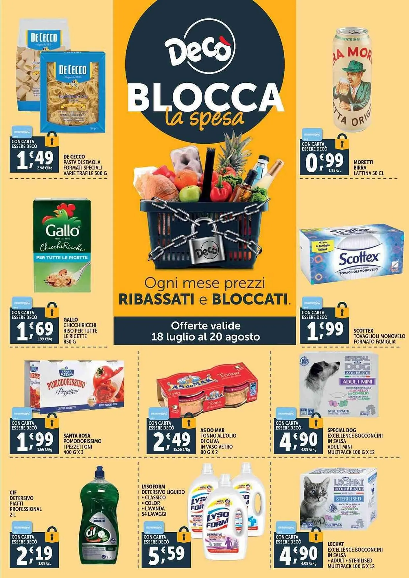 Volantino Deco Supermercati da 18 luglio a 28 luglio di 2025 - Pagina del volantino 34