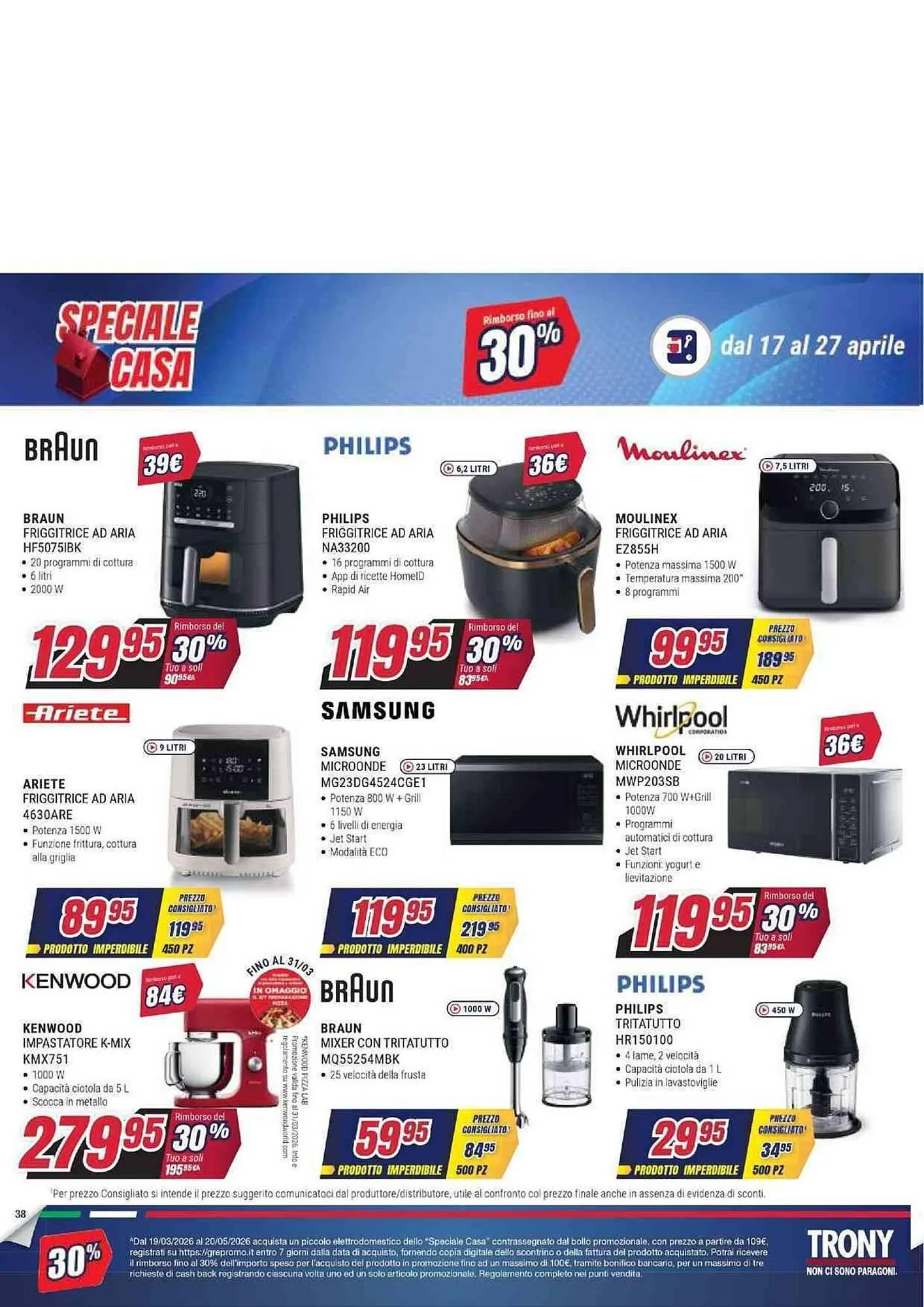 Volantino Trony da 17 aprile a 27 aprile di 2026 - Pagina del volantino 38