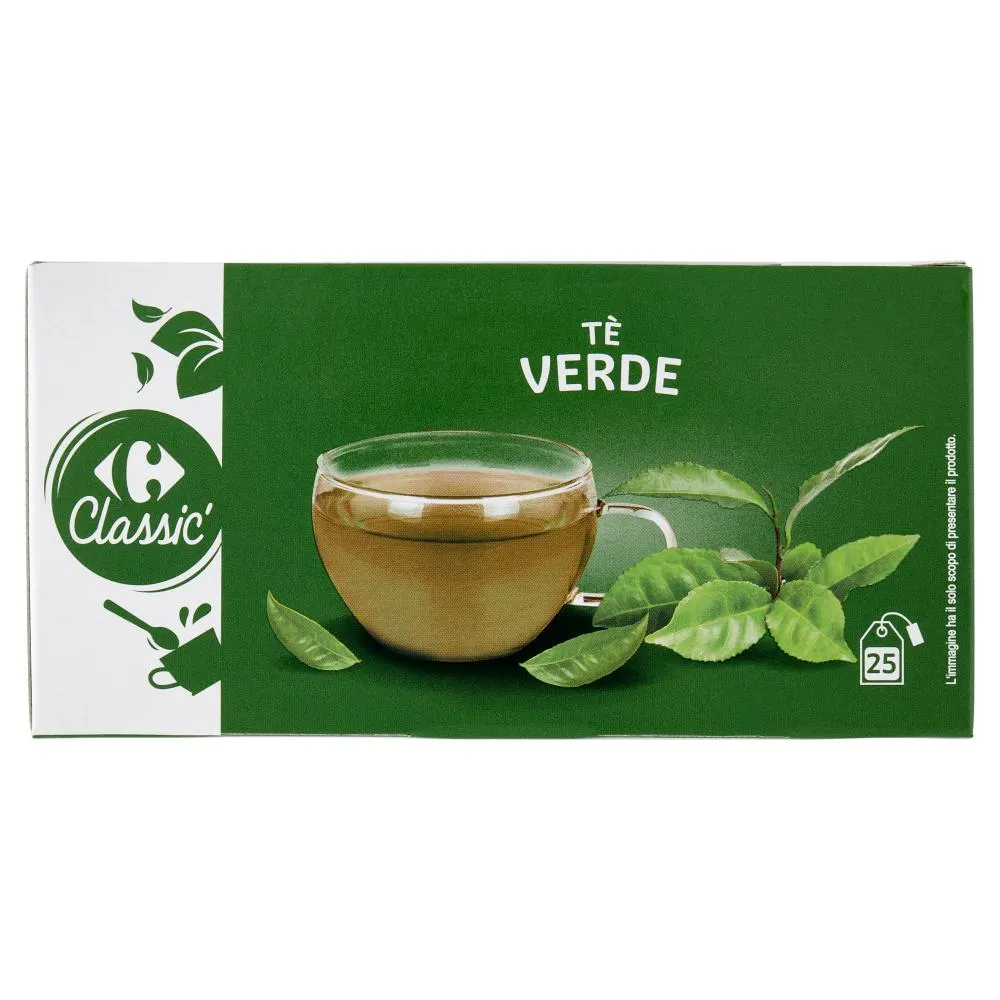 Carrefour Classic Tè Verde filtri 25 x 1,75 g