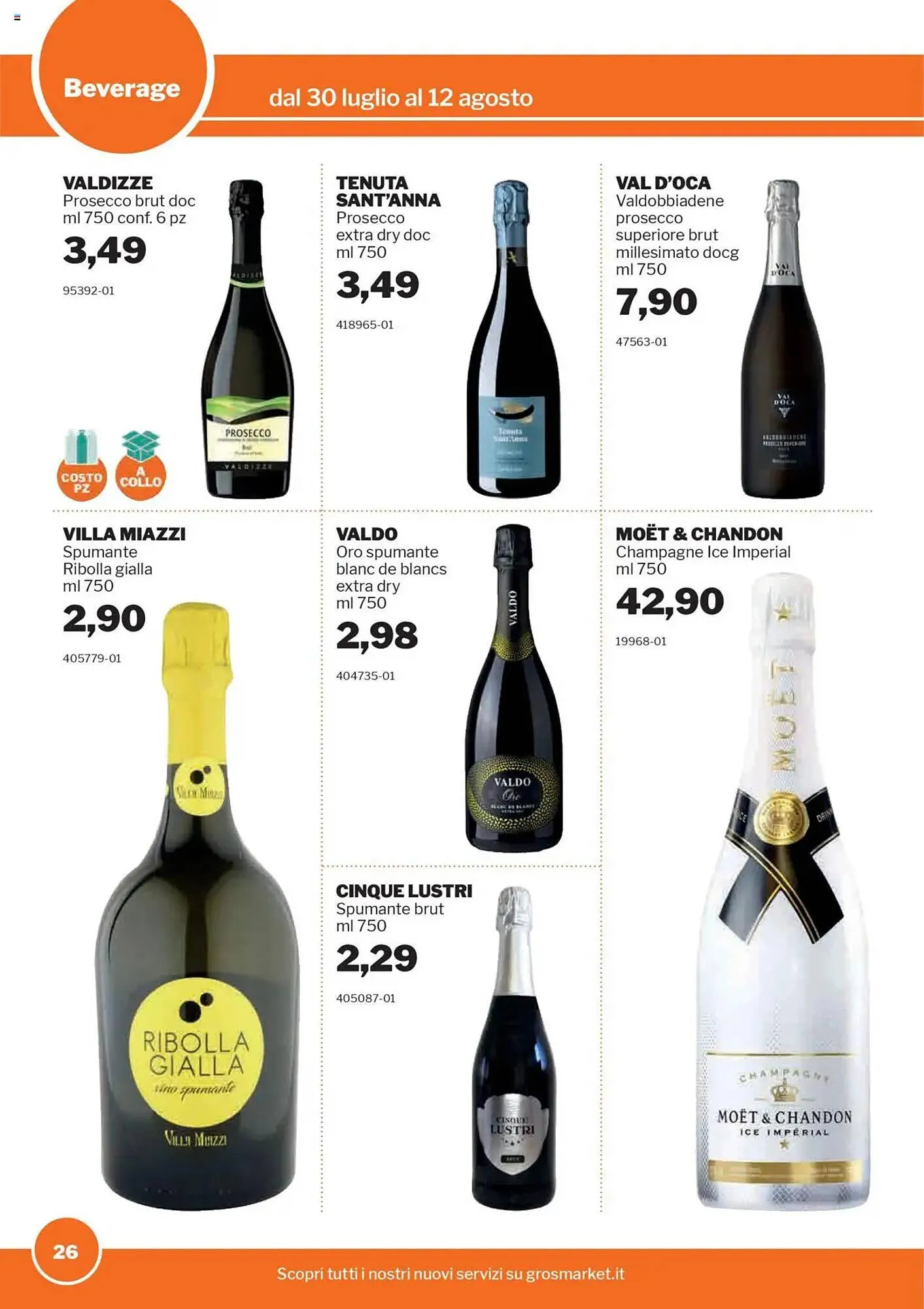 Volantino GrosMarket da 30 luglio a 12 agosto di 2025 - Pagina del volantino 26