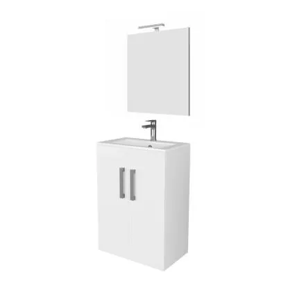 Mobile bagno base lavabo a terra Minitower 66x87x38 cm bianco
