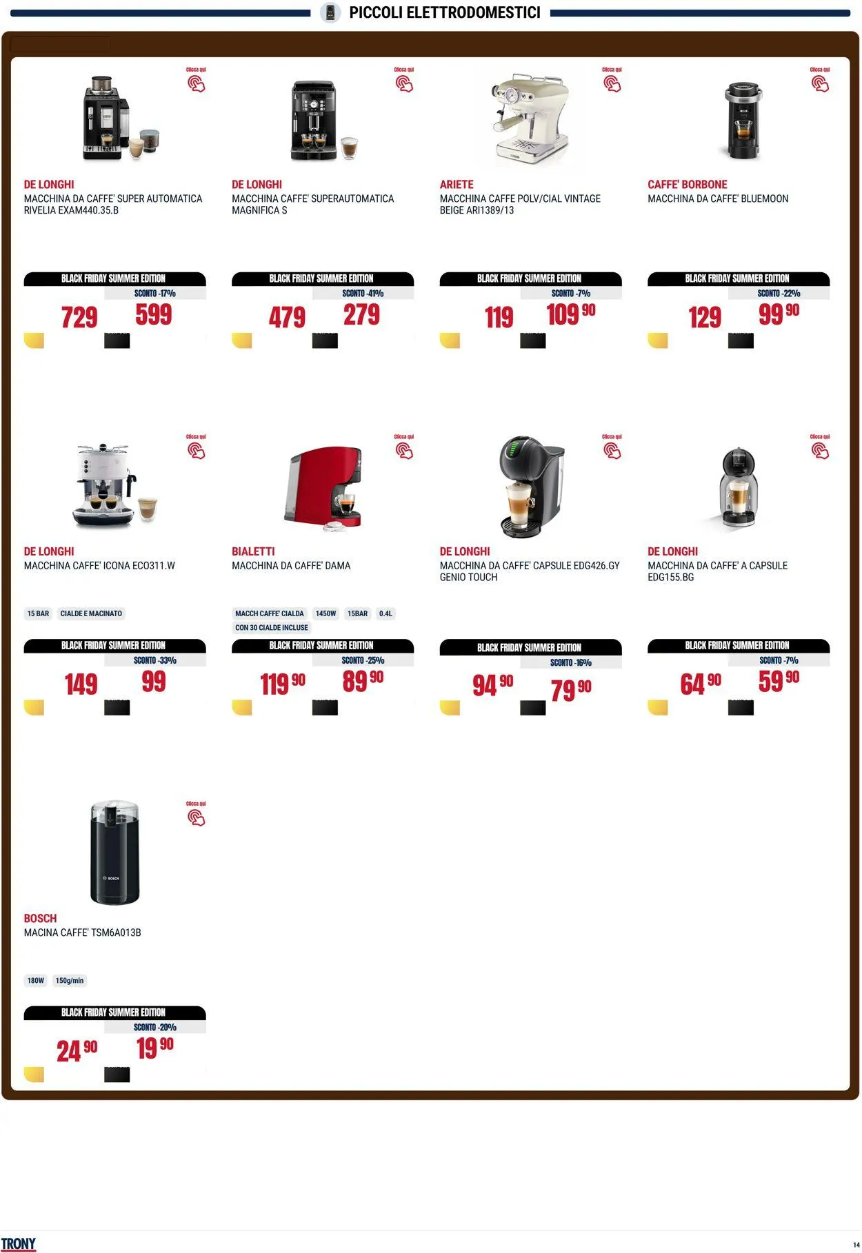 Trony - Napoli Volantino attuale da 31 luglio a 20 agosto di 2025 - Pagina del volantino 14