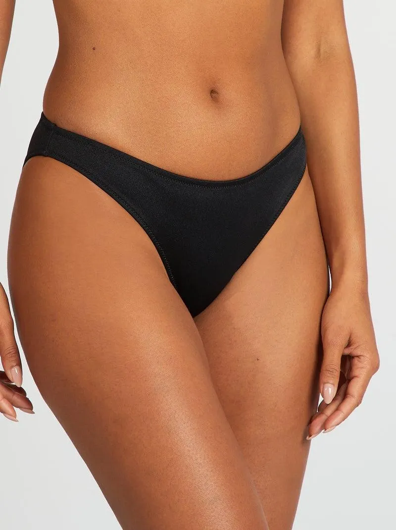 Slip bikini basici - nero