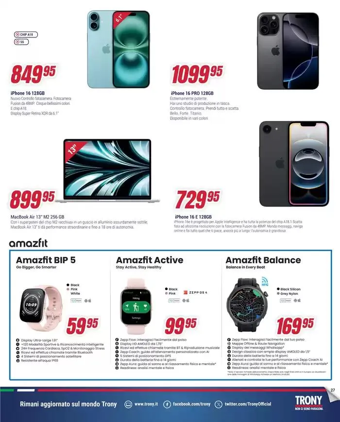 Il regalo lo scegli tu da Trony! da 12 aprile a 7 maggio di 2025 - Pagina del volantino 27
