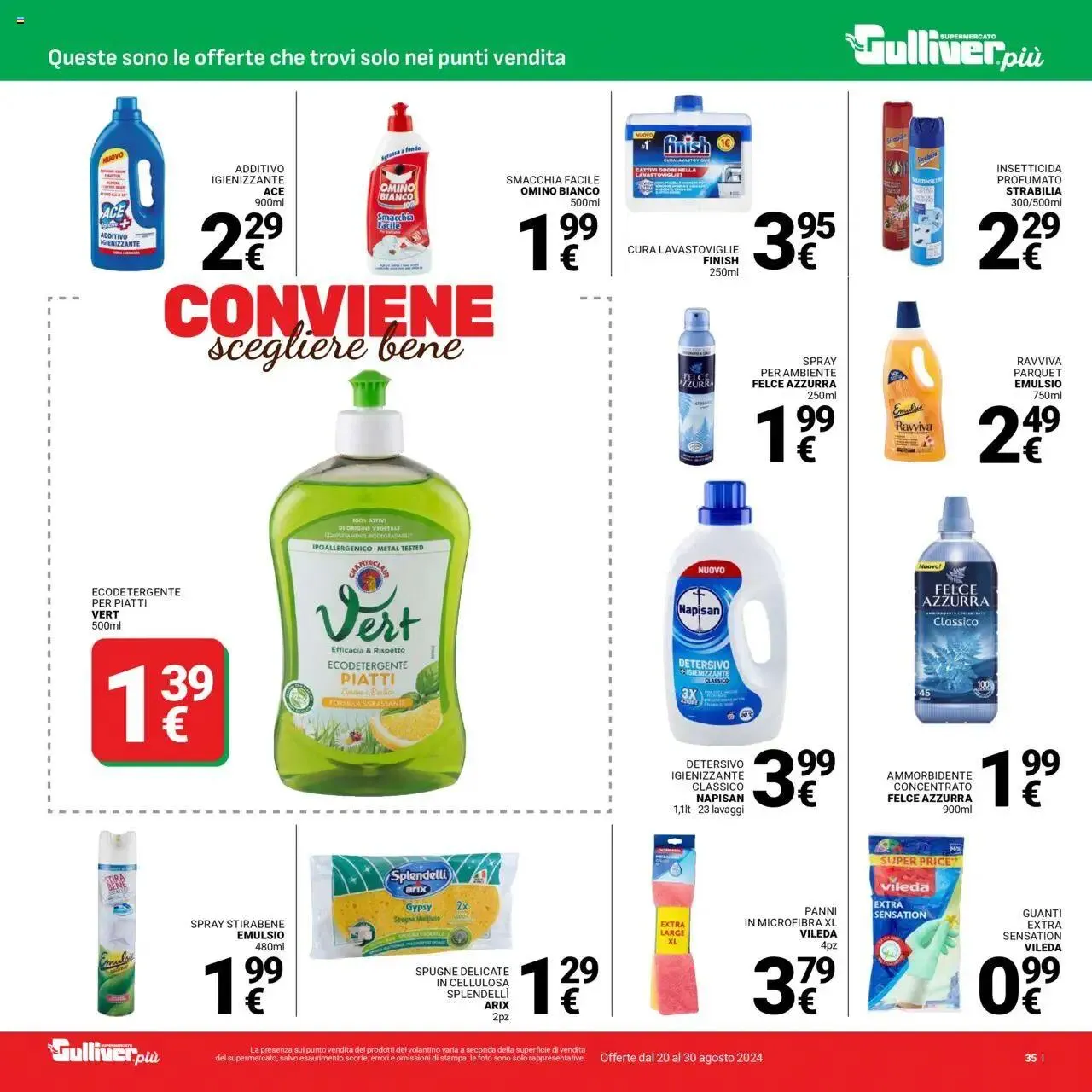 Volantino Gulliver da 20 agosto a 30 agosto di 2024 - Pagina del volantino 35
