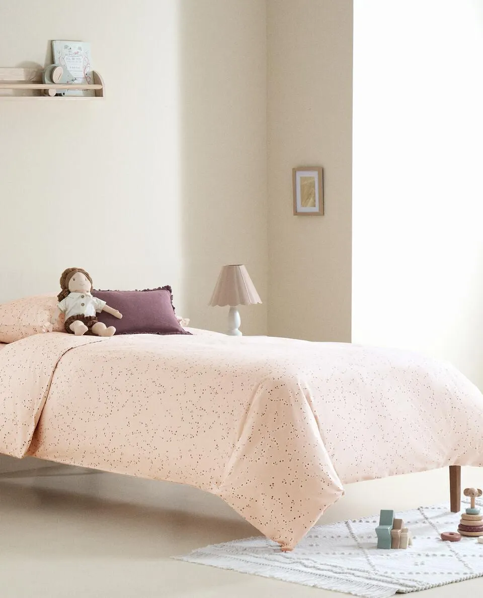 FUNDA NÓRDICA INFANTIL CORAZONES MULTICOLOR