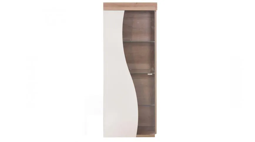 Sidney pensile colore rovere e bianco laccato