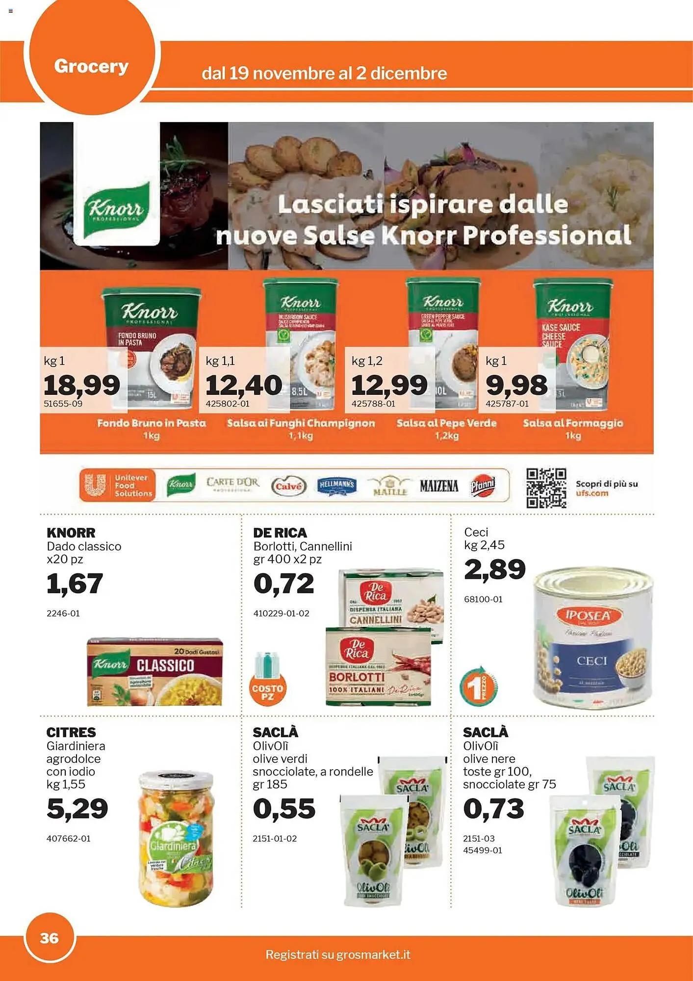 Volantino GrosMarket da 19 novembre a 2 dicembre di 2025 - Pagina del volantino 36
