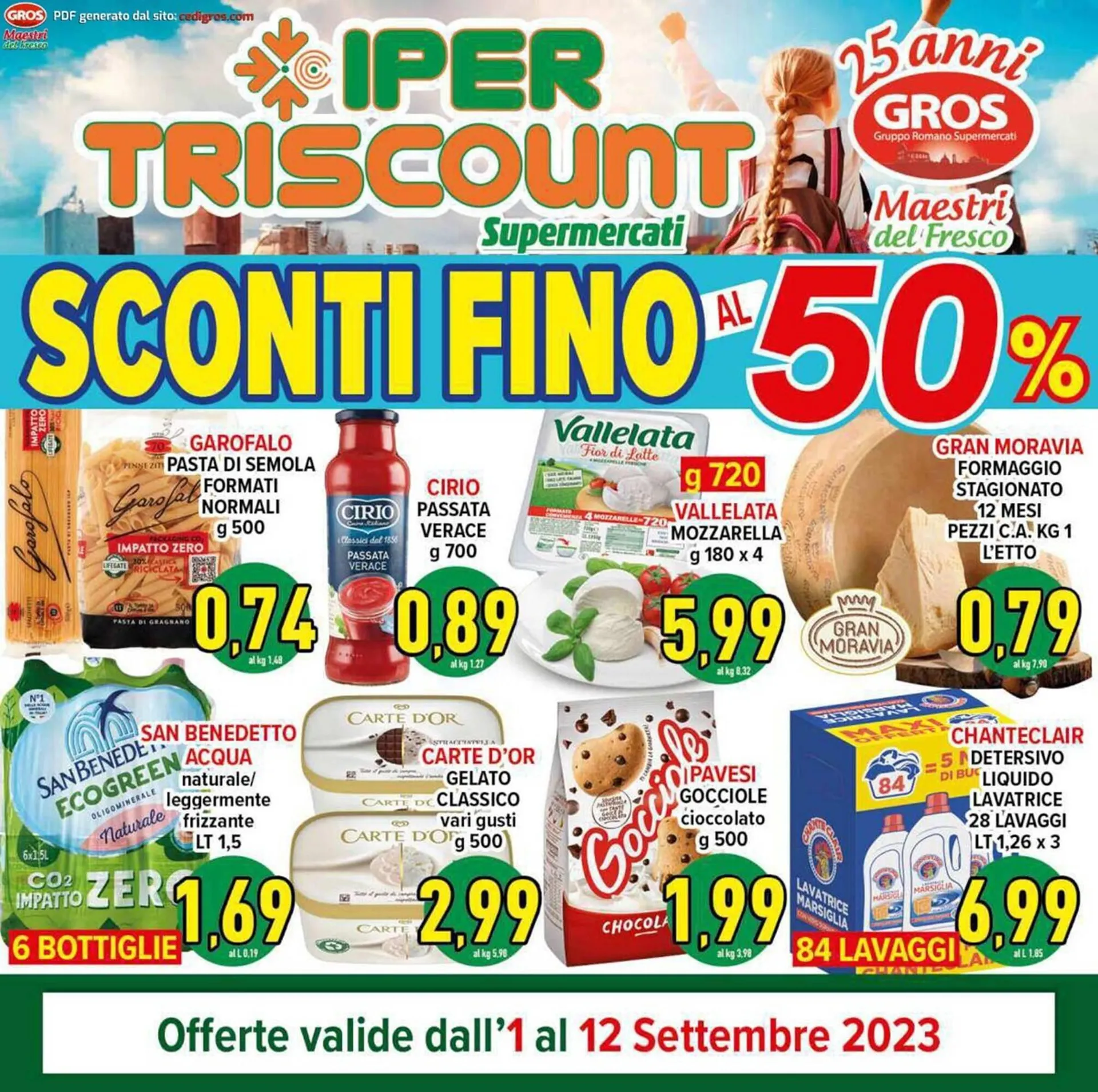 Volantino Iper Triscount da 1 settembre a 12 settembre di 2023 - Pagina del volantino 1