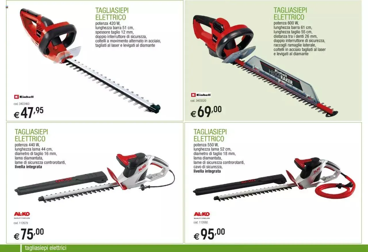 Brico OK - Catalogo macchine da giardino da 24 aprile a 31 dicembre di 2023 - Pagina del volantino 14