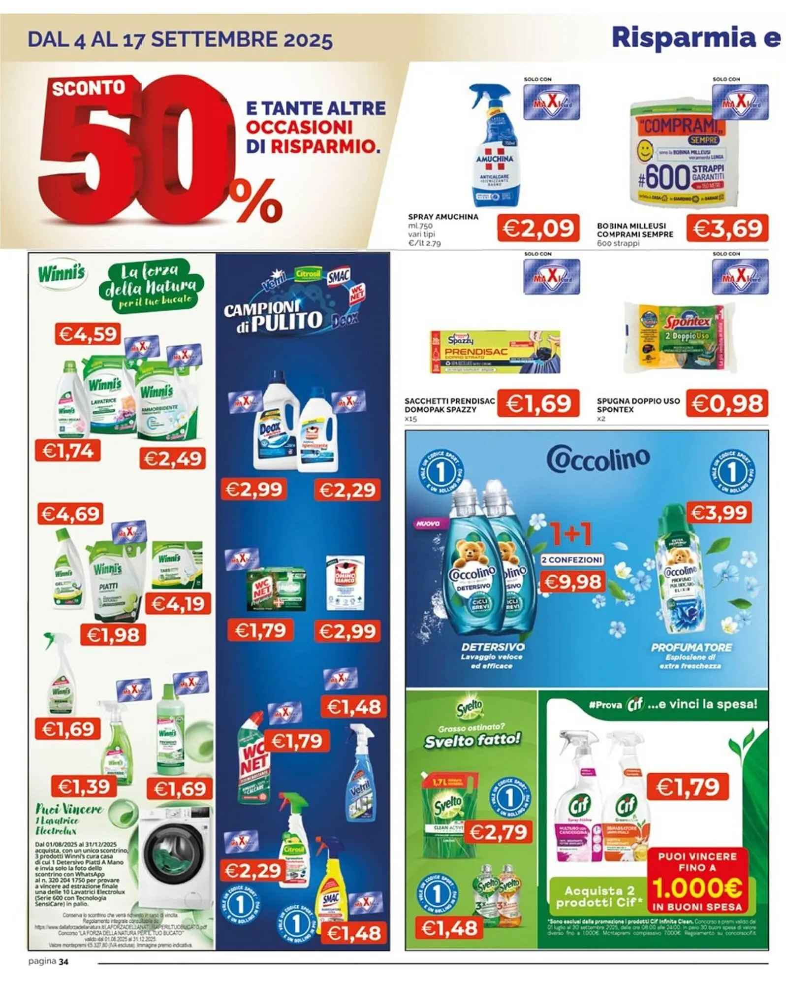 Volantino Maxisconto da 4 settembre a 17 settembre di 2025 - Pagina del volantino 34