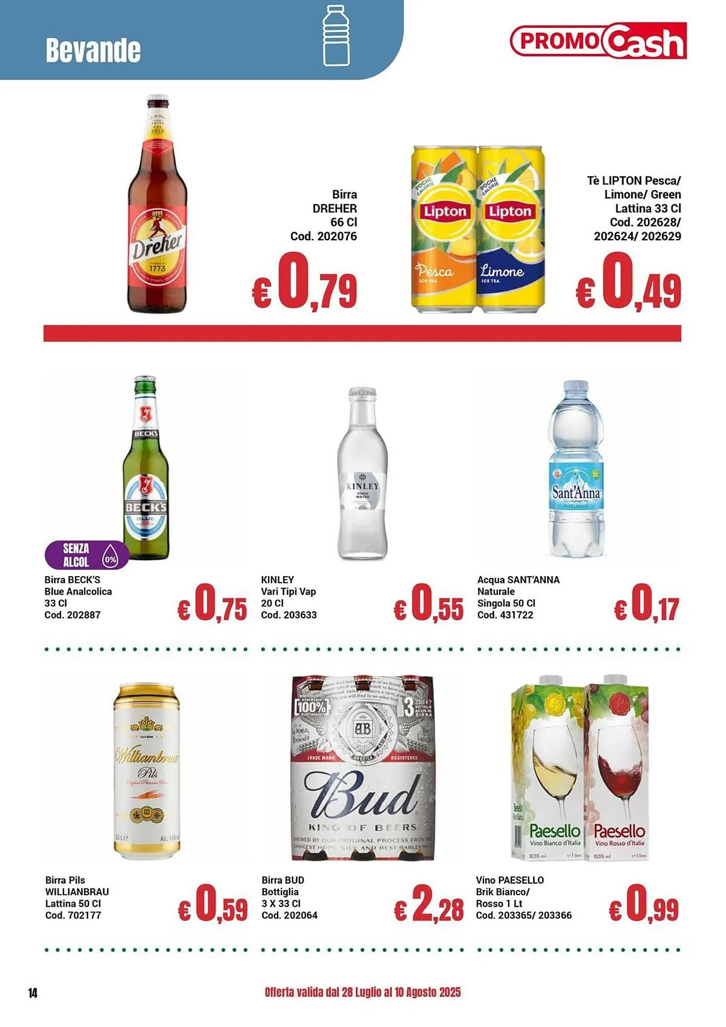Volantino Centro Cash da 28 luglio a 10 agosto di 2025 - Pagina del volantino 14
