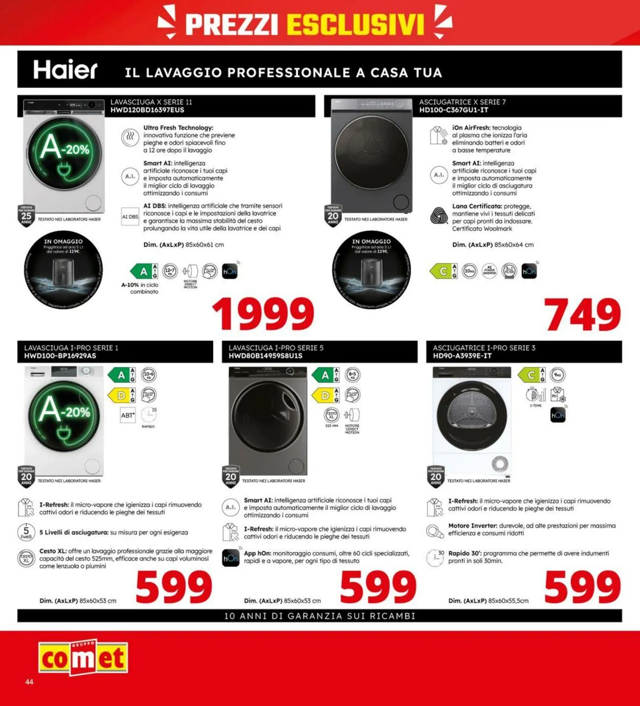 Comet Volantino attuale da 9 ottobre a 22 ottobre di 2025 - Pagina del volantino 44