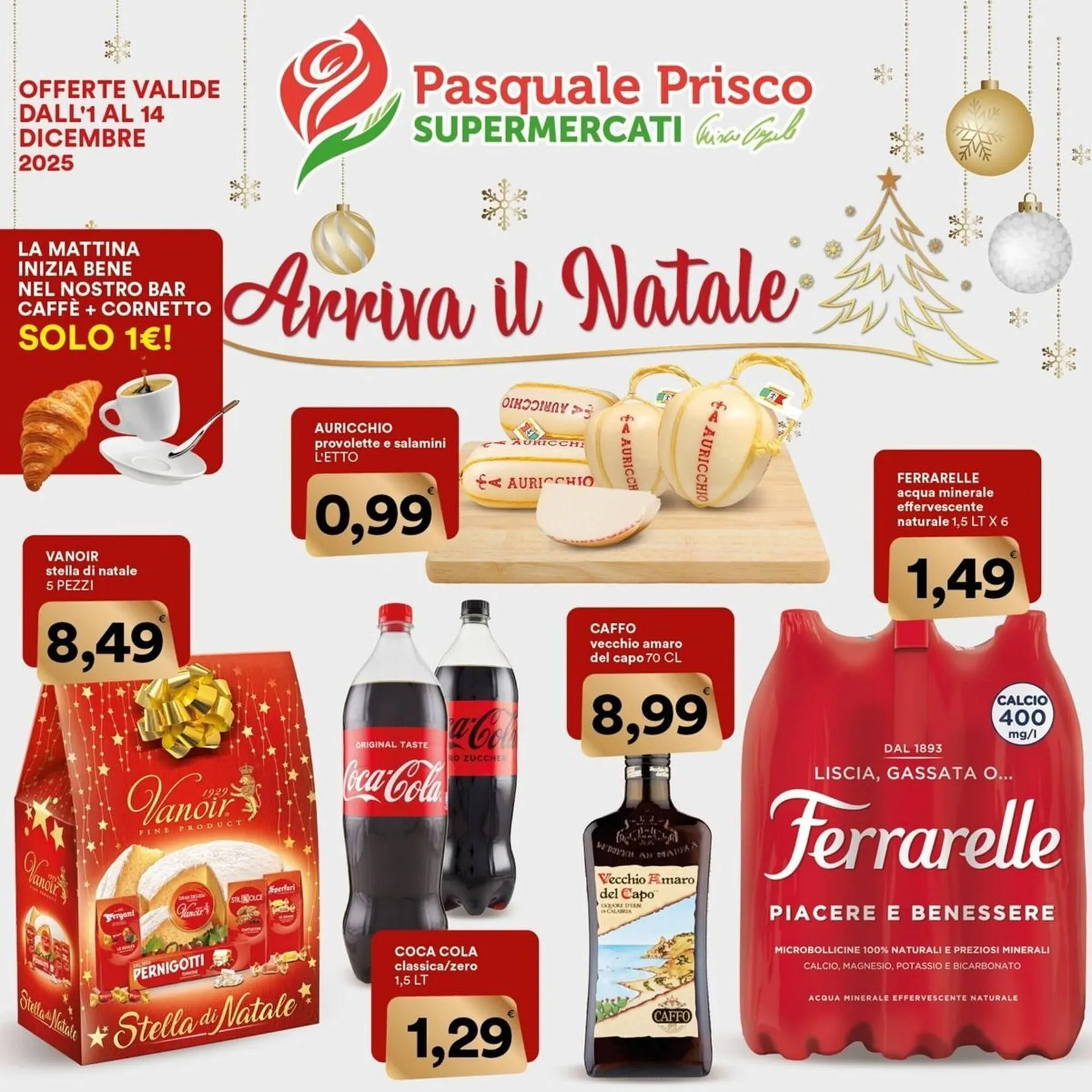 Volantino Supermercati Pasquale Prisco da 1 dicembre a 14 dicembre di 2025 - Pagina del volantino 1