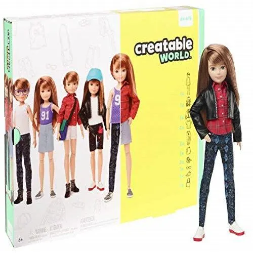 Creatable World Bambolacapelli Ramati Ggg53 Mattel
