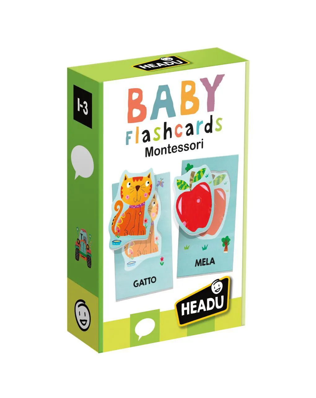 Baby flashcards montessori. ascolta e pronuncia le prime parole! 1/3 anni – headu