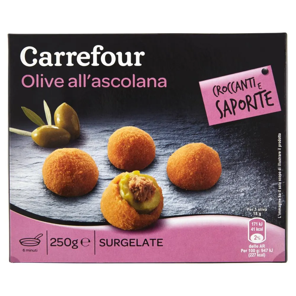 Carrefour Olive all'ascolana Surgelate 250 g