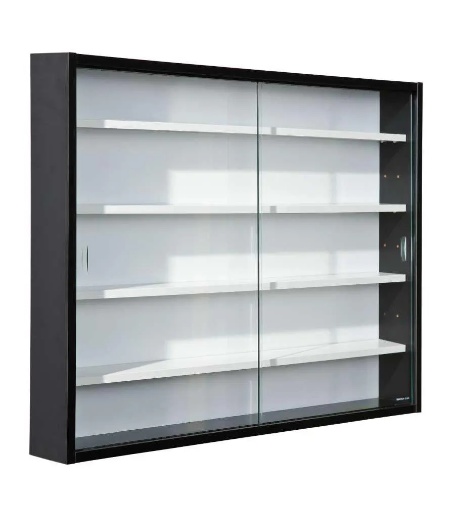 Vetrina Collezionismo Bianco Nero 80X9,5X60H