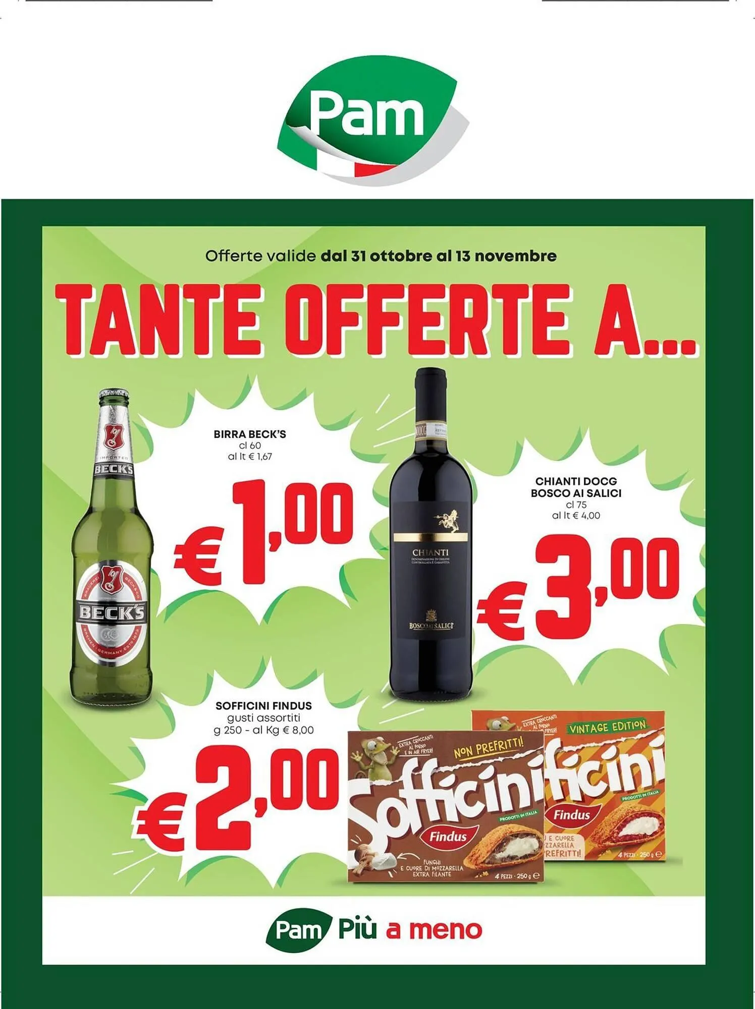 Volantino Pam da 31 ottobre a 13 novembre di 2024 - Pagina del volantino 1
