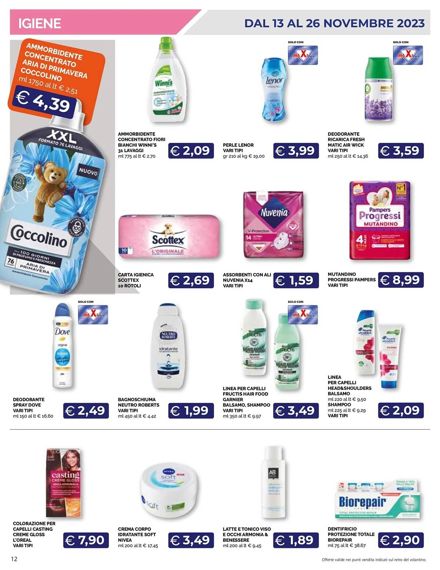 Volantino Maxisconto da 13 novembre a 26 novembre di 2023 - Pagina del volantino 12