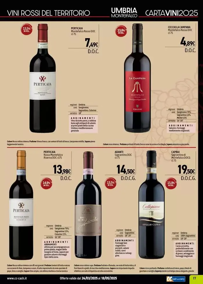 CARTA VINI da 7 aprile a 18 maggio di 2025 - Pagina del volantino 17