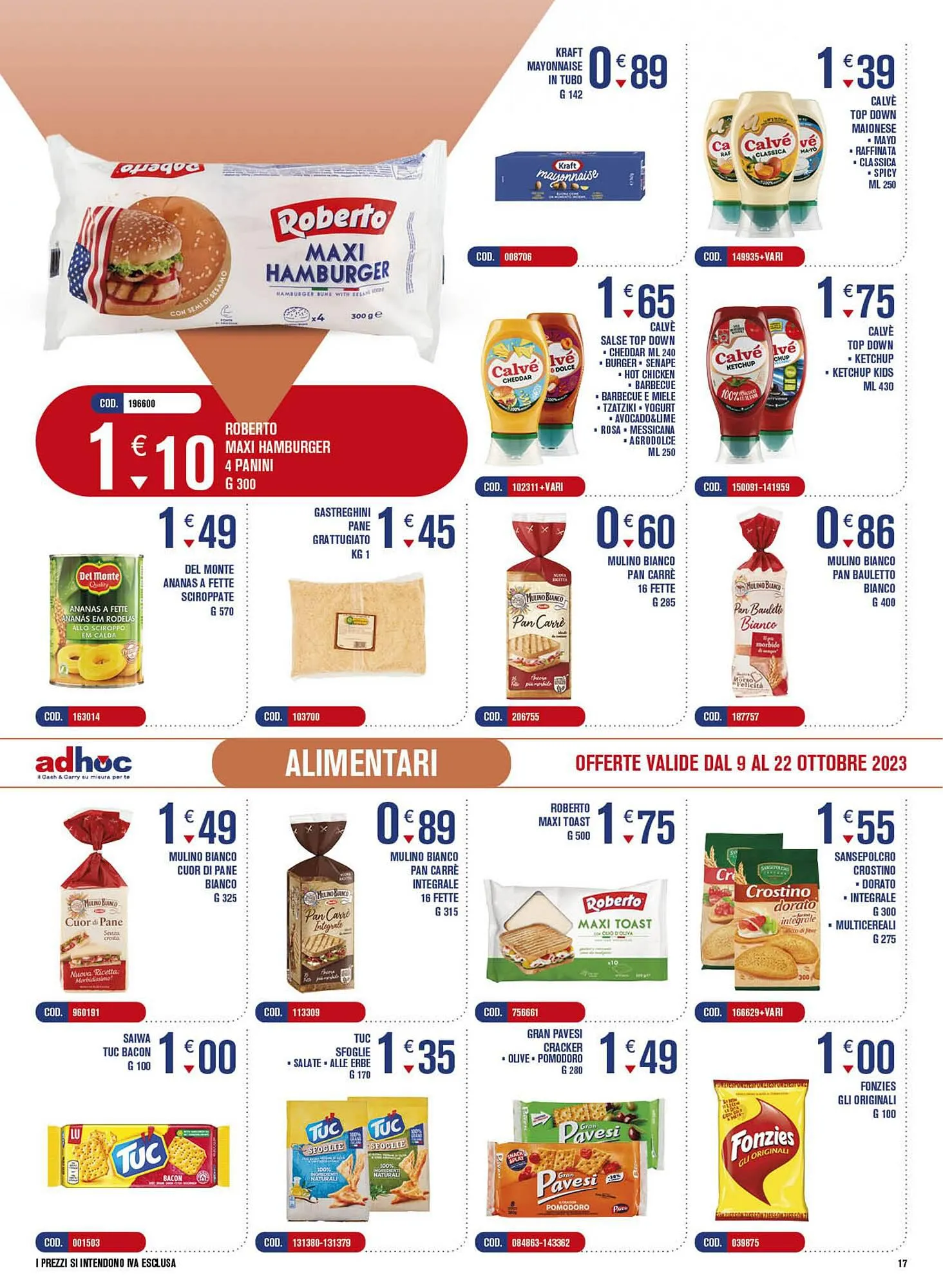 Volantino Adhoc da 9 ottobre a 22 ottobre di 2023 - Pagina del volantino 17