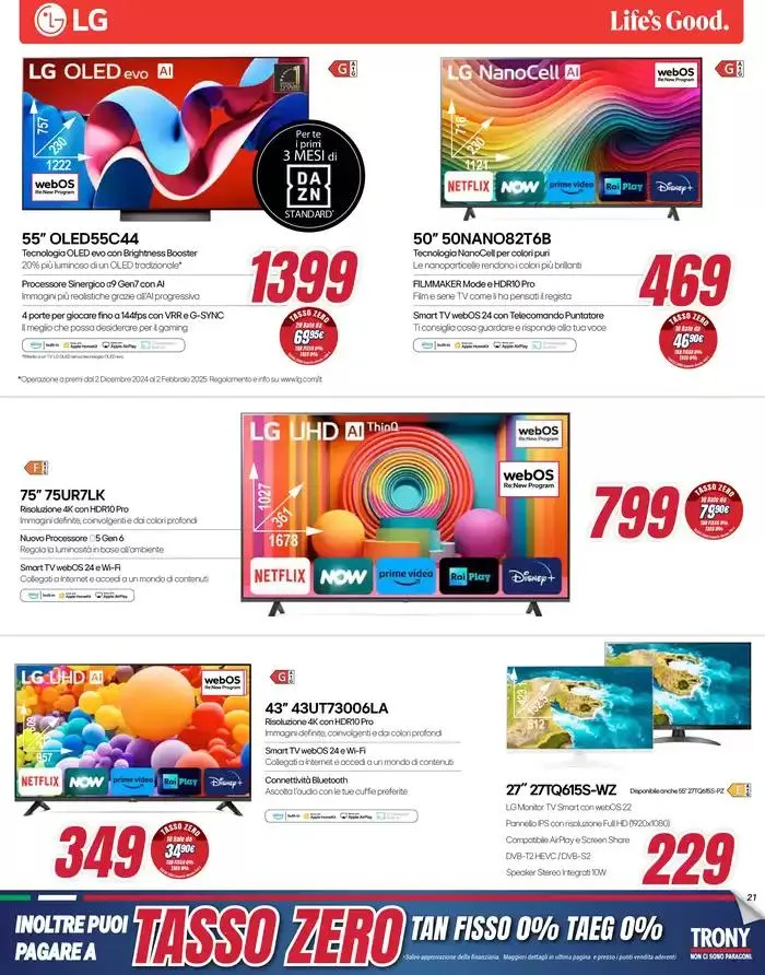 Nuove offerte da Trony! da 16 gennaio a 5 febbraio di 2025 - Pagina del volantino 21