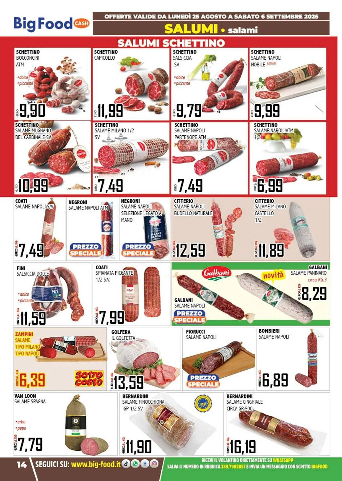 Volantino Big Food da 25 agosto a 6 settembre di 2025 - Pagina del volantino 14