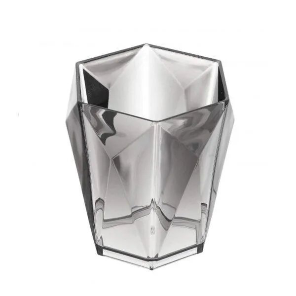 Portaspazzolino In ABS Grigio Linea Diamante